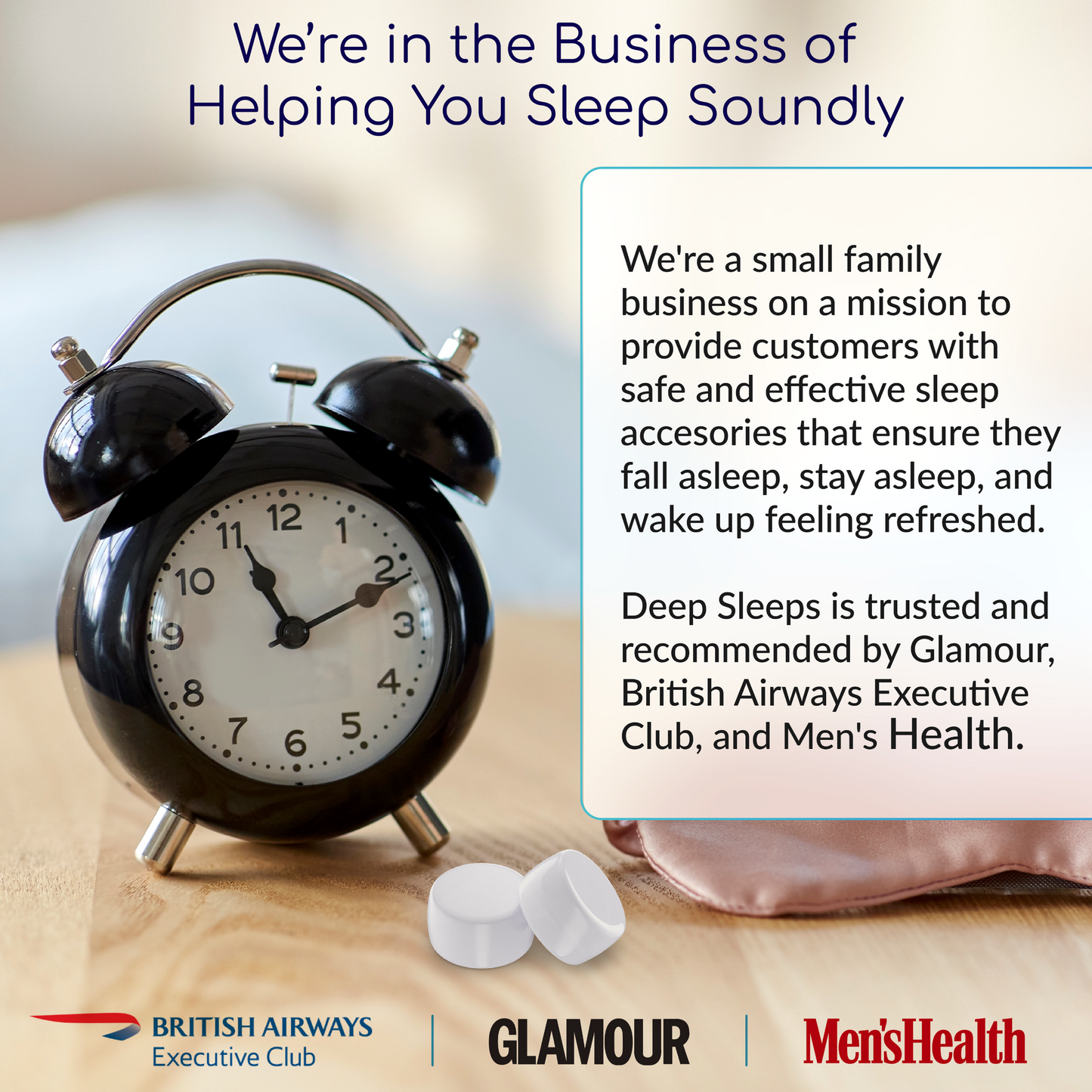 Deep Sleeps Soft Silicone Earplugs for Sleeping - 20 Pairs - Deep Sleeps