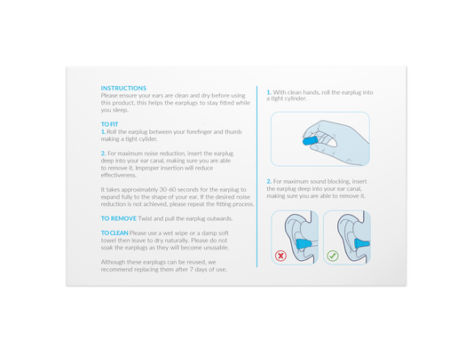 Deep Sleeps Bell Shaped Foam Earplugs For Sleeping - 30 Pairs - 37dB Noise Cancelling - Deep Sleeps