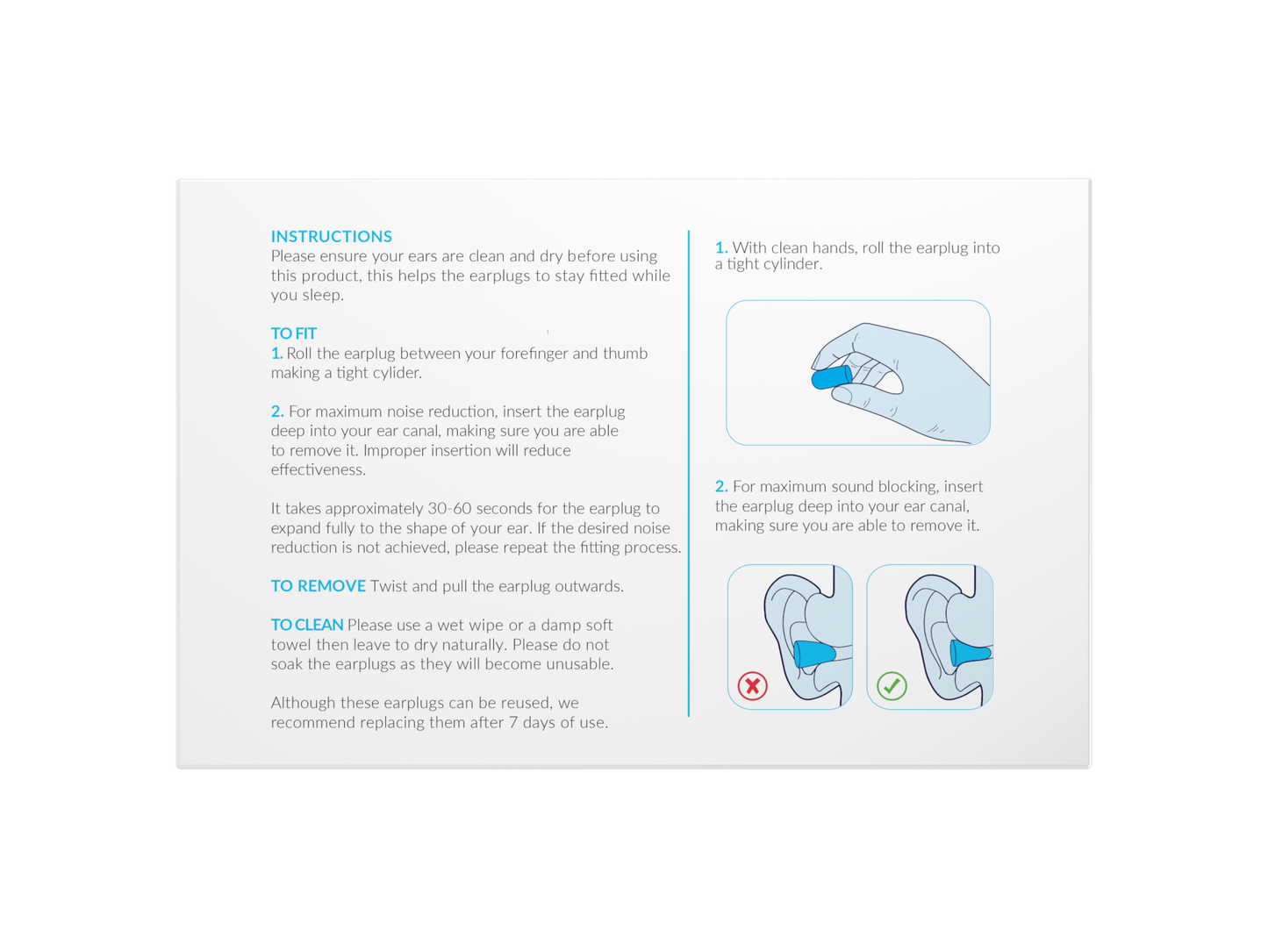 Deep Sleeps Bell Shaped Foam Earplugs For Sleeping - 30 Pairs - 37dB Noise Cancelling - Deep Sleeps