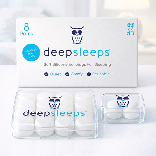 Soft Silicone Earplugs for Sleeping - Deep Sleeps