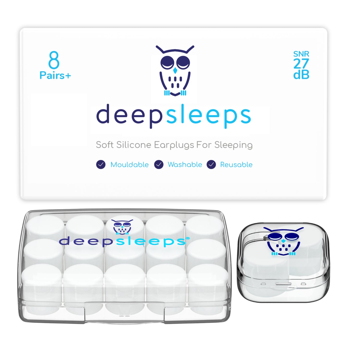 Soft Silicone Earplugs for Sleeping - Deep Sleeps