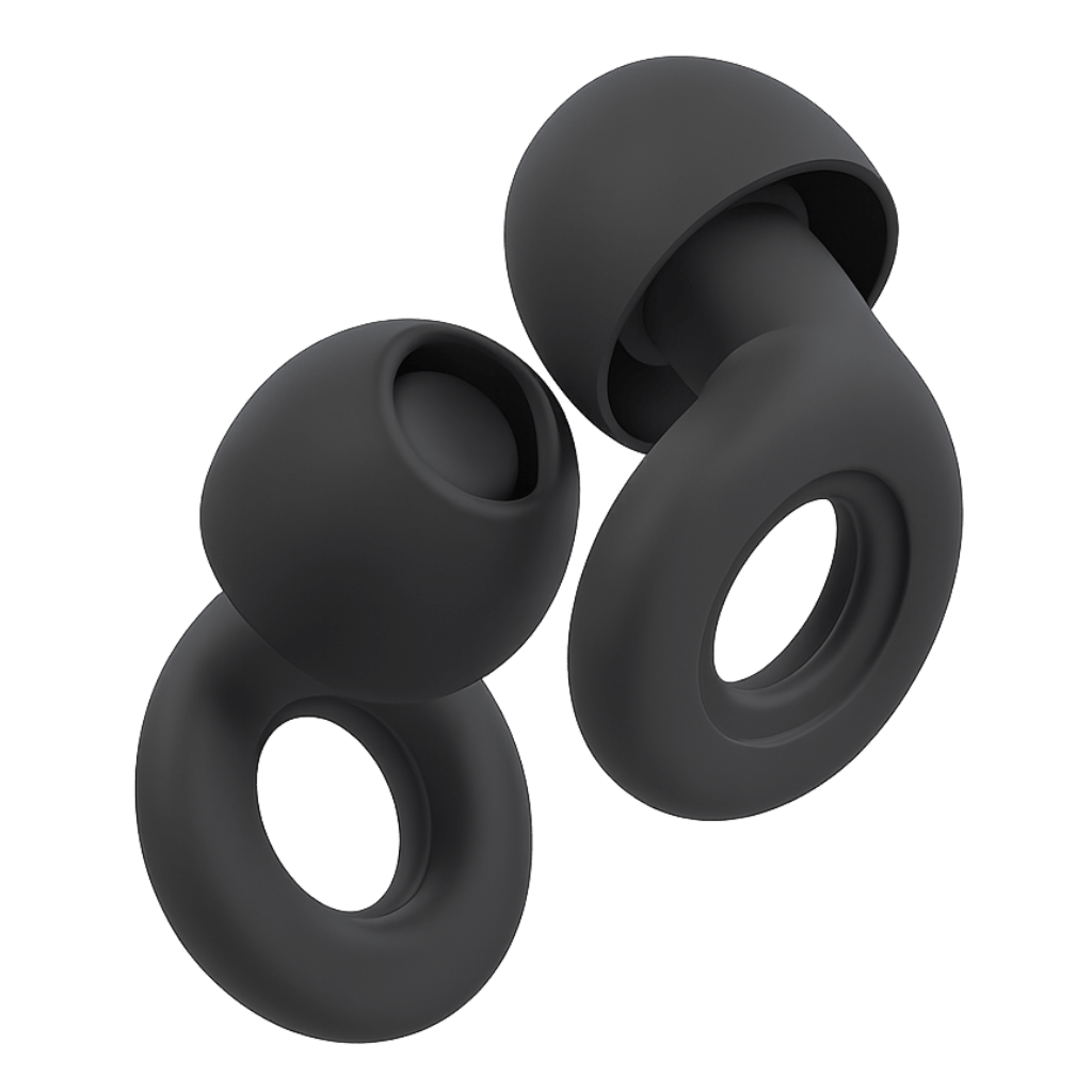 Flex Reusable Earplugs for Sleeping - Black - Deep Sleeps