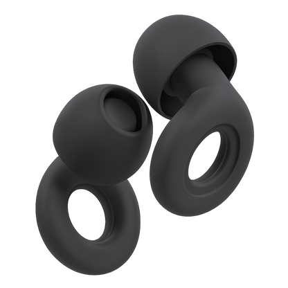 Flex Reusable Earplugs for Sleeping - Black - Deep Sleeps