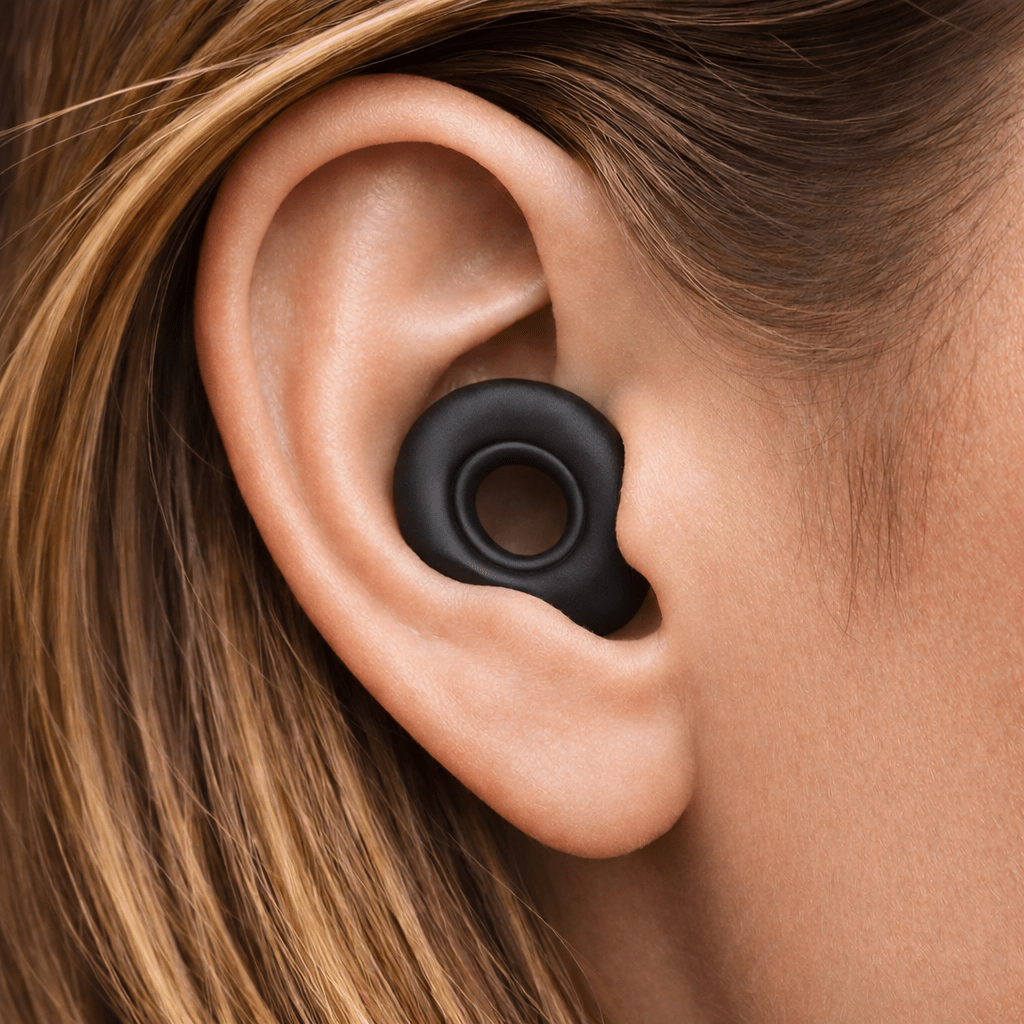 Flex Reusable Earplugs for Sleeping - Black - Deep Sleeps