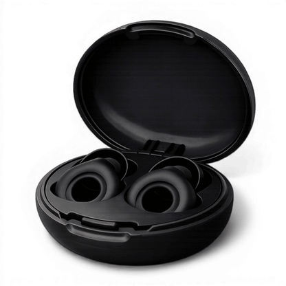 Flex Reusable Earplugs for Sleeping - Black - Deep Sleeps