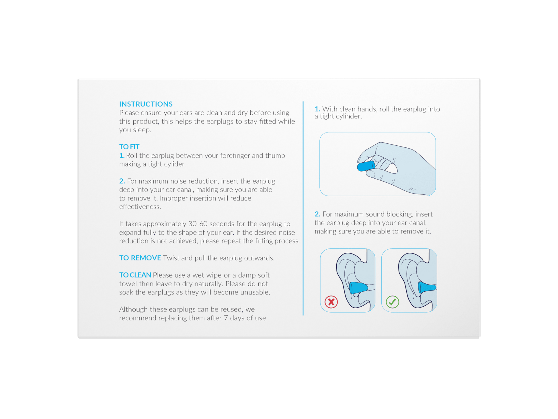 Deep Sleeps Bell Shaped Foam Earplugs For Sleeping - 30 Pairs - 37dB Noise Cancelling - Deep Sleeps