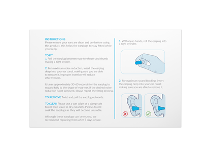 Deep Sleeps Bell Shaped Foam Earplugs For Sleeping - 30 Pairs - 37dB Noise Cancelling - Deep Sleeps