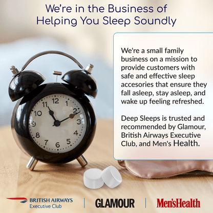 Deep Sleeps Soft Silicone Earplugs for Sleeping - 20 Pairs - Deep Sleeps