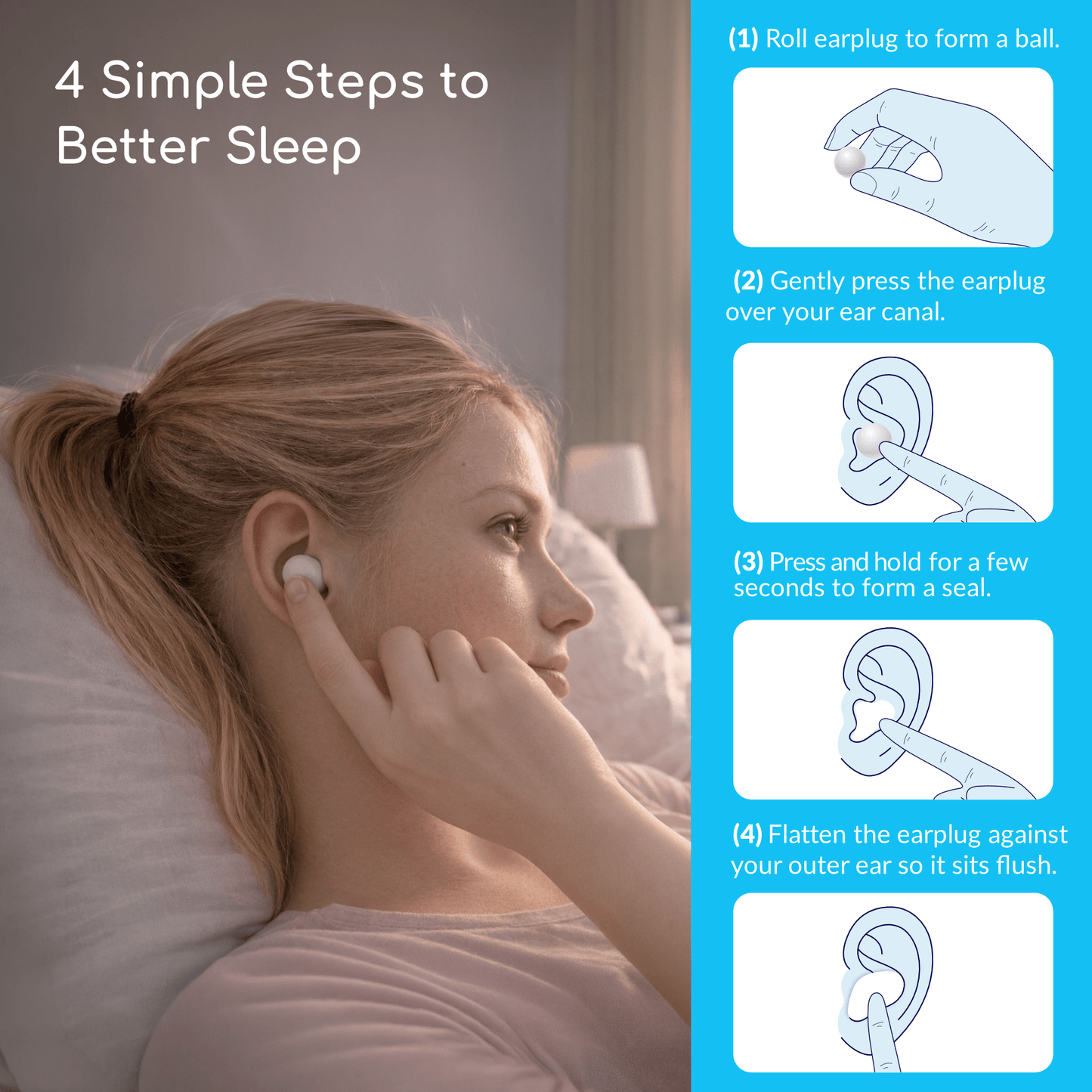 Soft Silicone Earplugs for Sleeping - 20 Pairs - Deep Sleeps