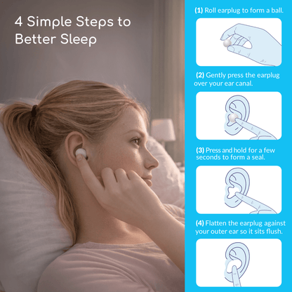 Soft Silicone Earplugs for Sleeping - 20 Pairs - Deep Sleeps