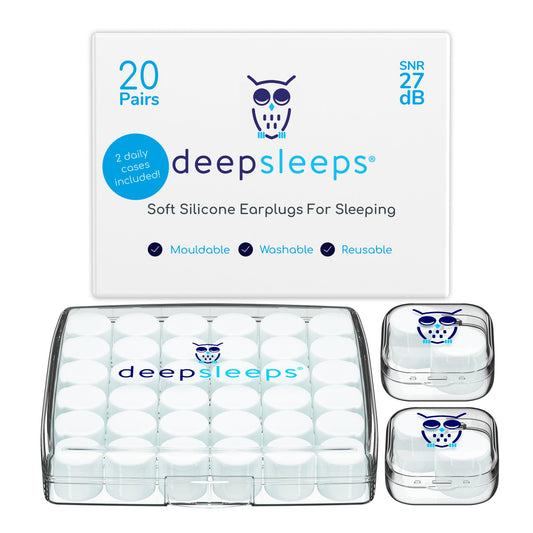 Soft Silicone Earplugs for Sleeping - Deep Sleeps