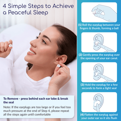 Deep Sleeps Soft Silicone Earplugs for Sleeping - 20 Pairs - Deep Sleeps