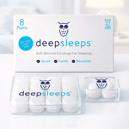 Soft Silicone Earplugs for Sleeping - Deep Sleeps