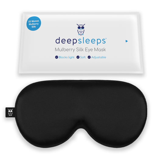 Deep Sleeps Mulberry Silk Eye Mask For Sleeping (22 Momm) - Deep Sleeps