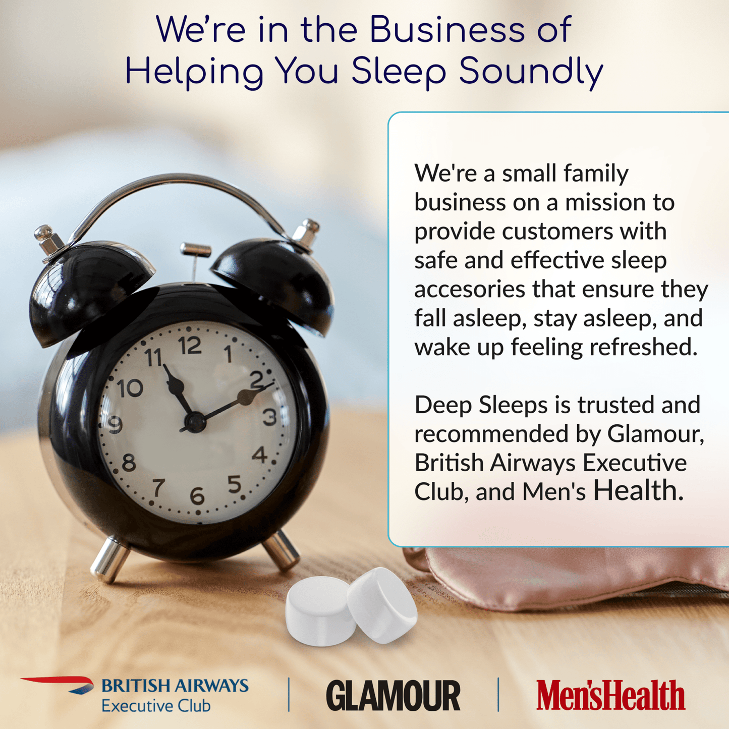 Deep Sleeps Soft Silicone Earplugs For Sleeping (6 Pairs) - Deep Sleeps