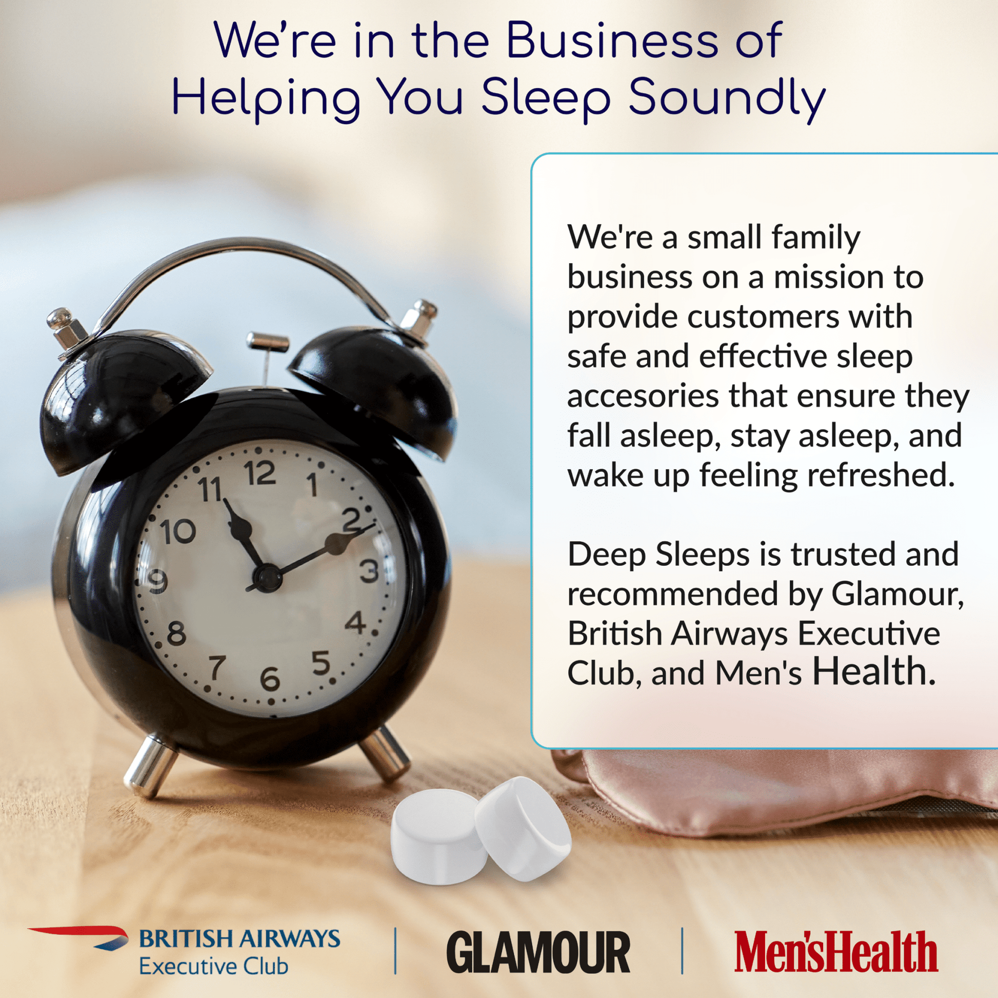 Deep Sleeps Soft Silicone Earplugs For Sleeping (6 Pairs) - Deep Sleeps